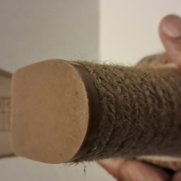 Jeffrey Campbell Rowboat Ankle Strap Jute Sandal Size 7 Neutral Boho Natural - Picture 7 of 9